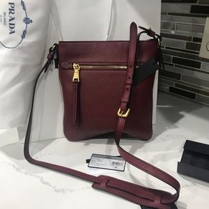 Prada bandolier vitelllo Daino Crossbody bag